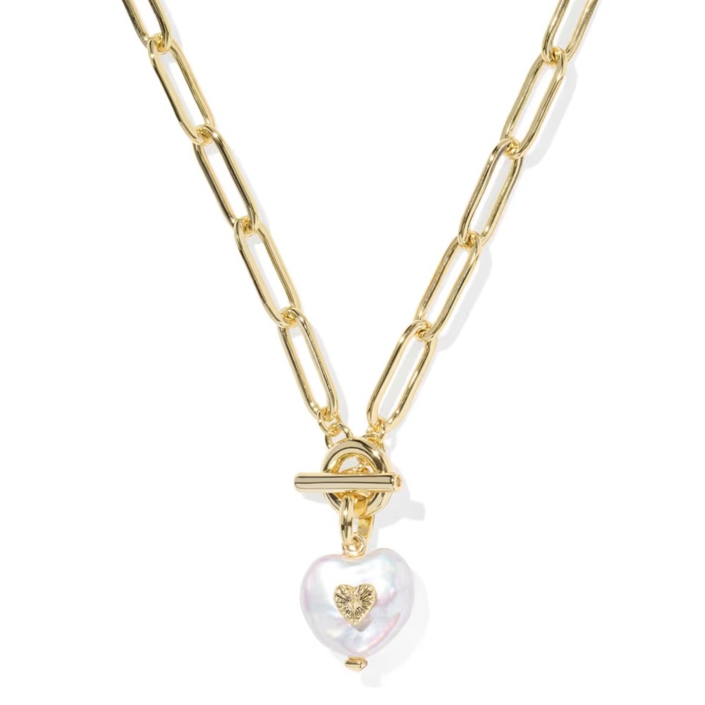 Gold Heart Pendant Necklace